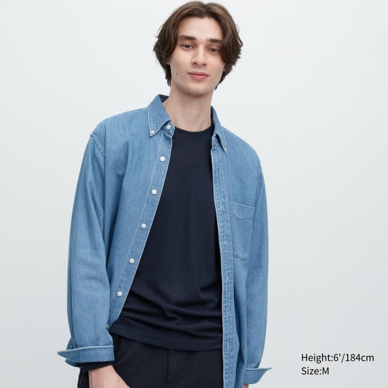 Uniqlo HEATTECH Ultra Warm Crew Neck Long-Sleeve T-shirts Heren Donkerblauw | 2404801