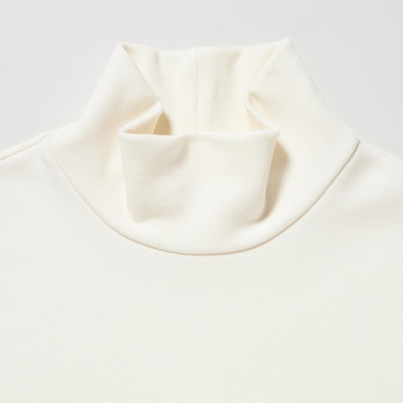Uniqlo HEATTECH Ultra Warm High Neck T-shirts Dames Wit | 6405541