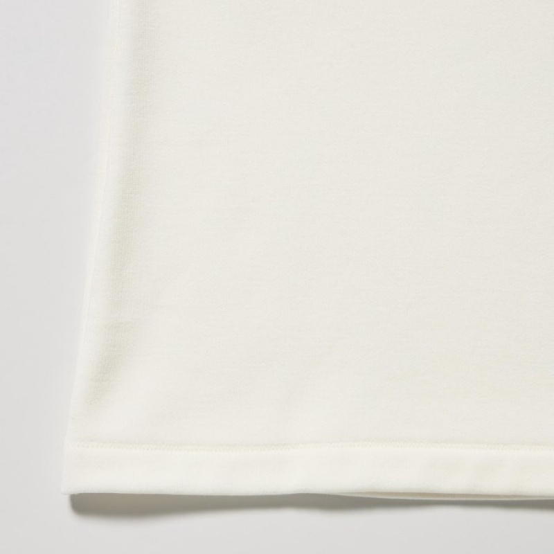 Uniqlo HEATTECH Ultra Warm High Neck T-shirts Dames Wit | 6405541