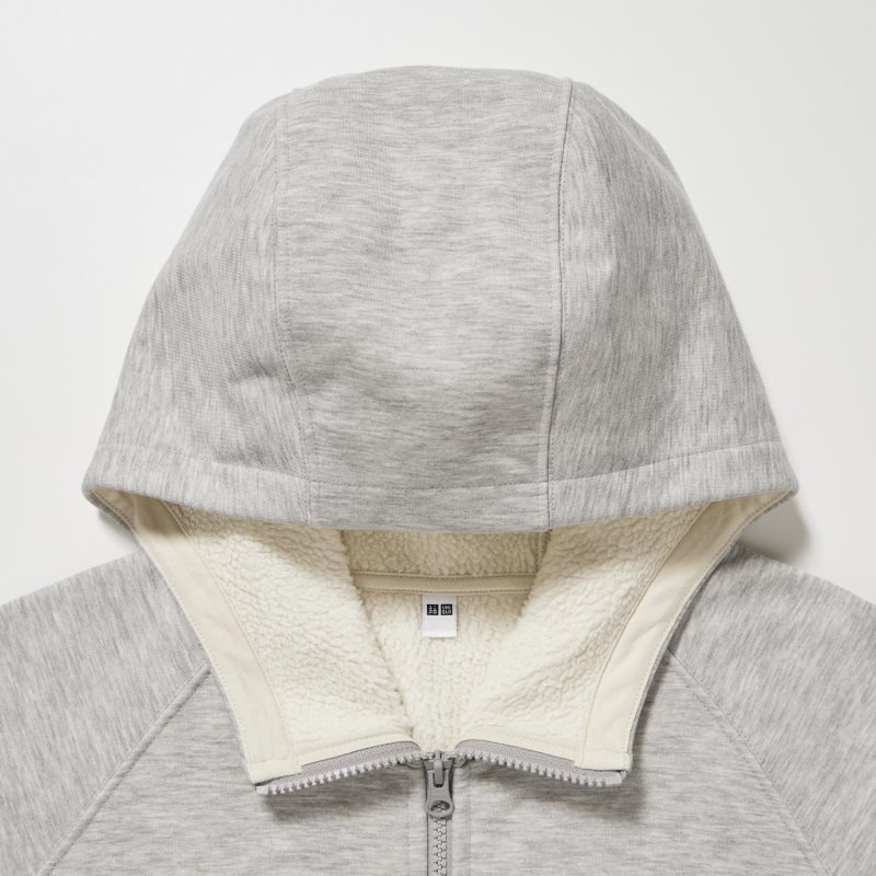 Uniqlo Heattech Pile Lined Sweat Full-zip Hoodie Heren Blauw | 5862879