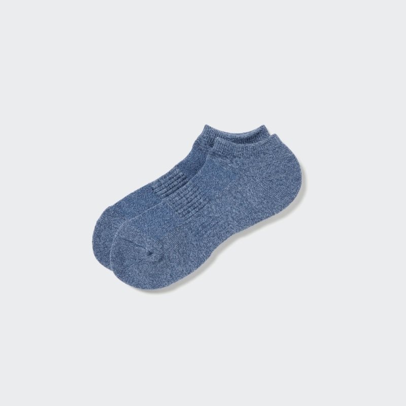 Uniqlo Heattech Pile Short Sokken Heren Blauw | 5218559