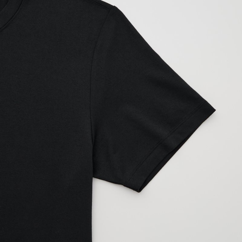 Uniqlo Heattech Short Sleeve T-shirts Heren Zwart | 3705212