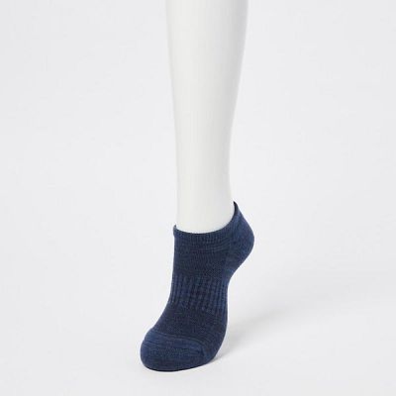 Uniqlo Heattech Short Sokken Dames Blauw | 2479634