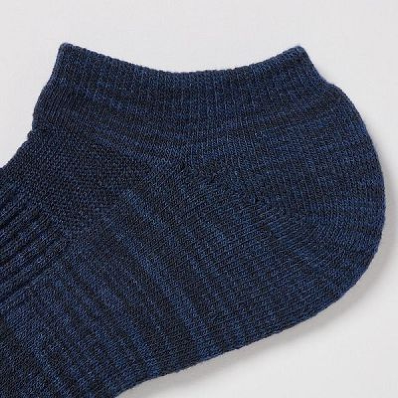 Uniqlo Heattech Short Sokken Dames Blauw | 2479634