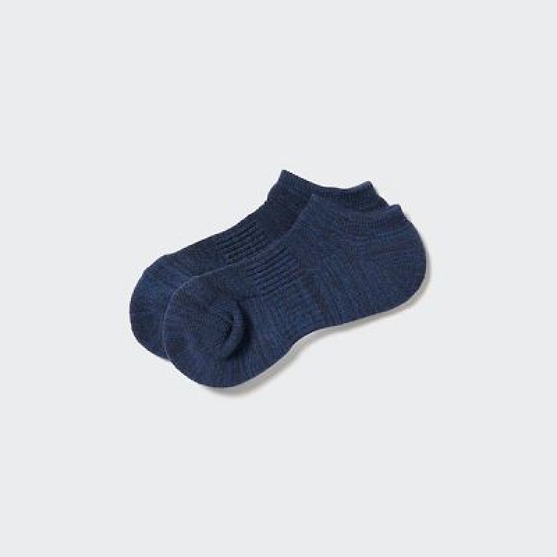 Uniqlo Heattech Short Sokken Dames Blauw | 2479634