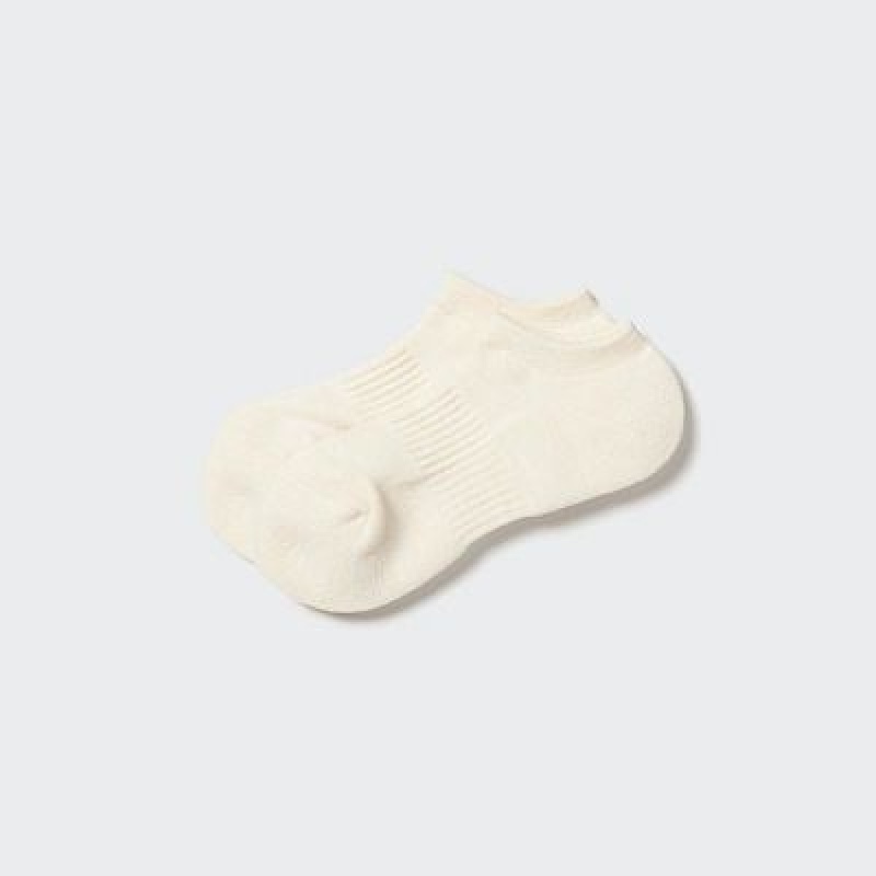 Uniqlo Heattech Short Sokken Dames Wit | 9414322