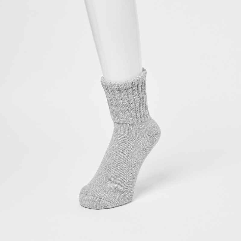 Uniqlo Heattech Soft Pile Heather Sokken Heren Grijs | 5075177