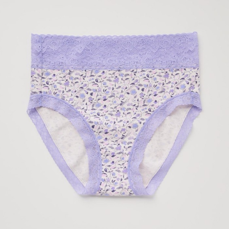 Uniqlo High-Rise Slips Dames Paars | 9432710