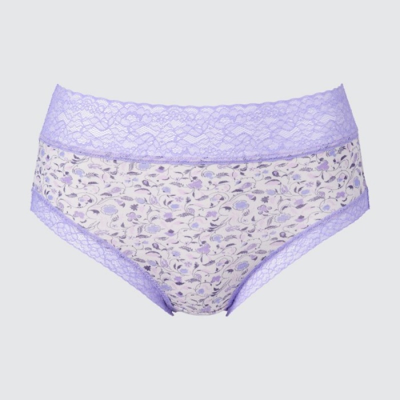 Uniqlo High-Rise Slips Dames Paars | 9432710