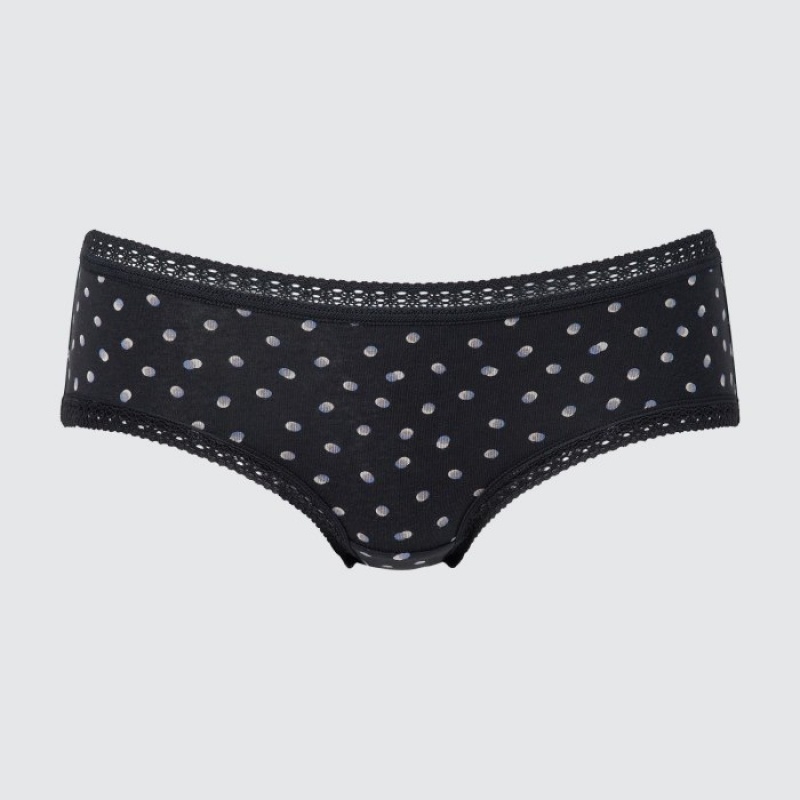 Uniqlo Hip Huggers Slips Dames Zwart | 8309312
