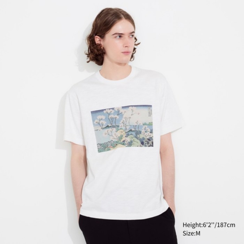 Uniqlo Hokusai UT Short Sleeve T-shirts Dames Wit | 1539954