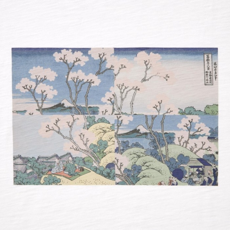 Uniqlo Hokusai UT Short Sleeve T-shirts Dames Wit | 1539954