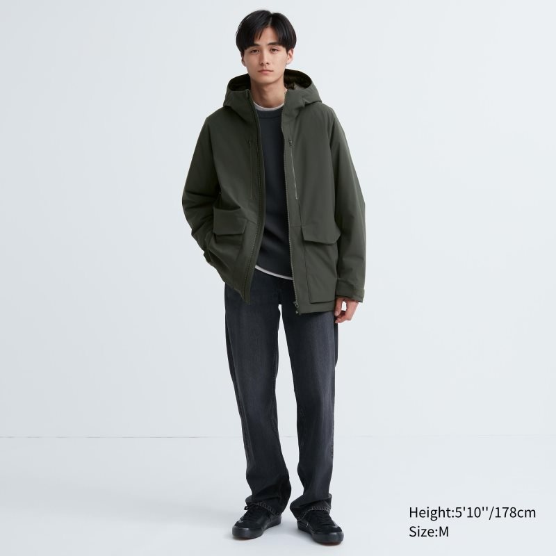 Uniqlo Hybrid Down 3d Cut Parka Heren Groen | 2044574