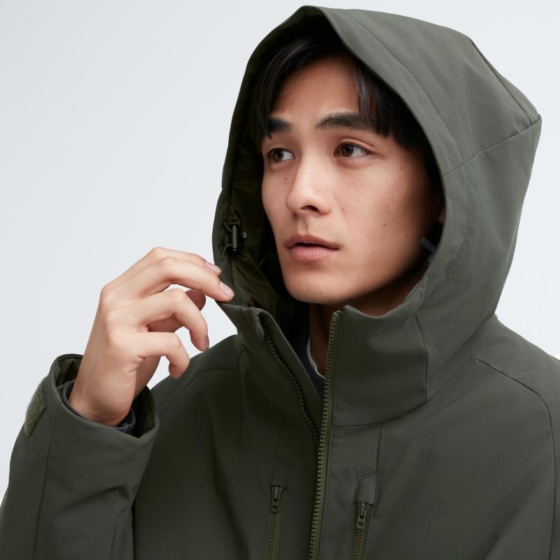Uniqlo Hybrid Down 3d Cut Parka Heren Groen | 2044574