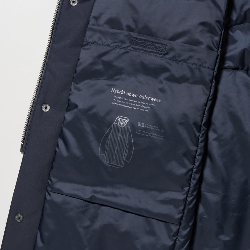 Uniqlo Hybrid Down Jassen Heren Donkerblauw | 9145948