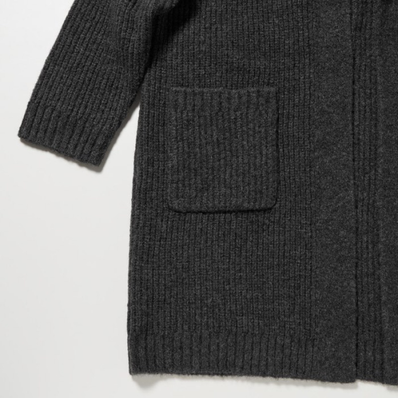 Uniqlo Knitted Long Cardigan Dames Grijs | 1758328