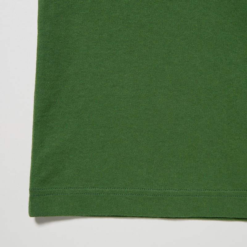Uniqlo L.A. Eats Ut Oversized Short-sleeve Graphic Pizzanista! T-shirts Heren Groen | 8329486