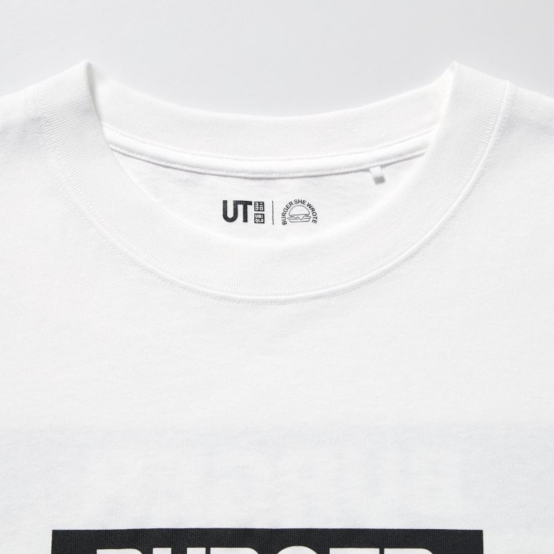 Uniqlo L.A. Eats Ut Oversized Short-sleeve Graphic Burger She Wrote T-shirts Heren Wit | 9030963