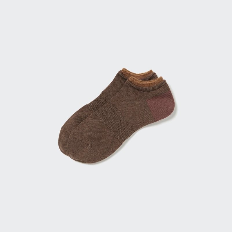 Uniqlo Layered Short Sokken Heren Bruin | 8672388