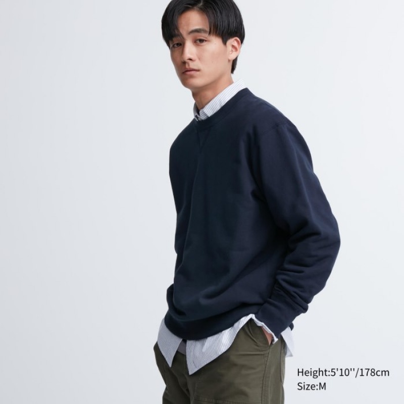 Uniqlo Long Sweatshirts Dames Donkerblauw | 3551636