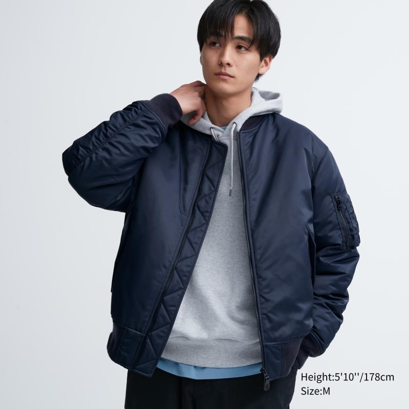 Uniqlo Ma-1 Jassen Heren Donkerblauw | 5531533