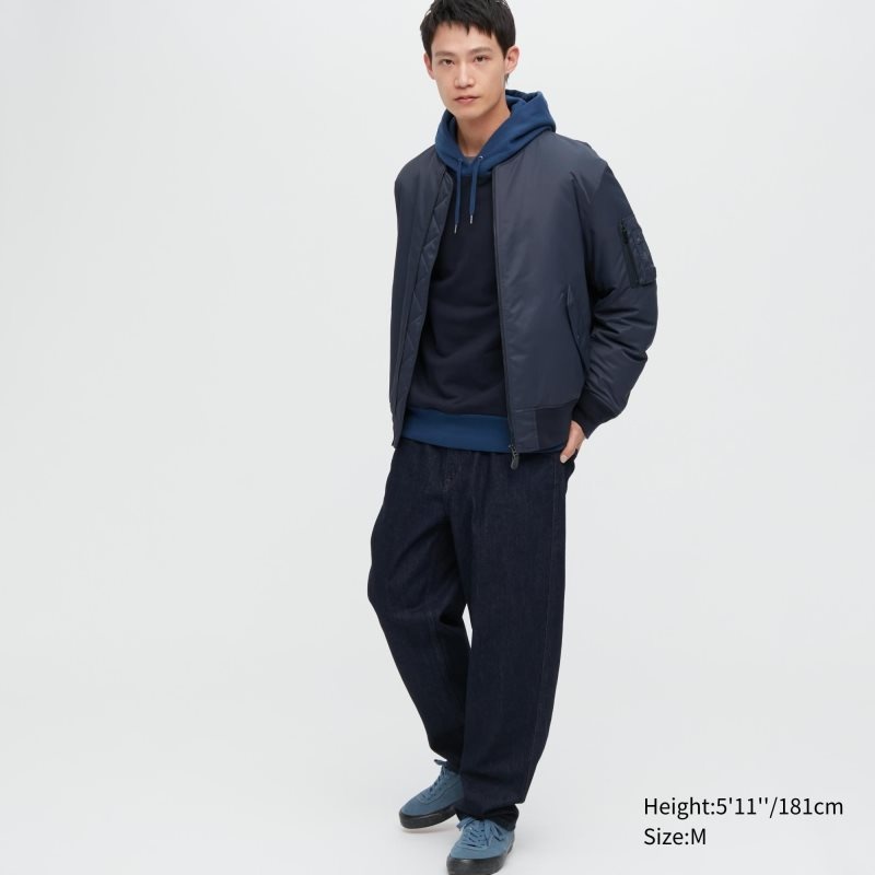 Uniqlo Ma-1 Jassen Heren Zwart | 7129473