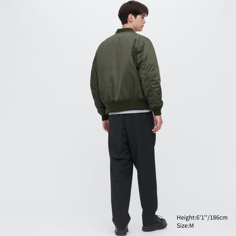 Uniqlo Ma-1 Jassen Heren Zwart | 7129473