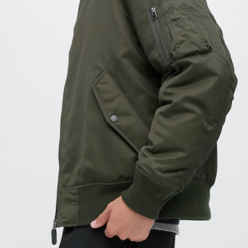 Uniqlo Ma-1 Jassen Heren Zwart | 7129473