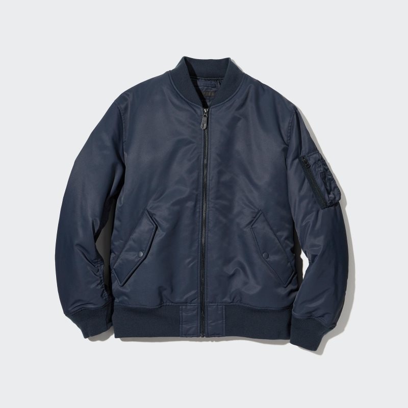 Uniqlo Ma-1 Jassen Heren Zwart | 7129473