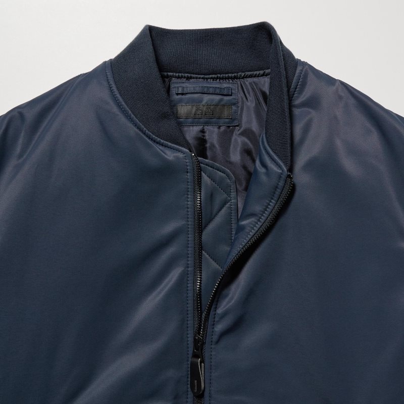 Uniqlo Ma-1 Jassen Heren Zwart | 7129473