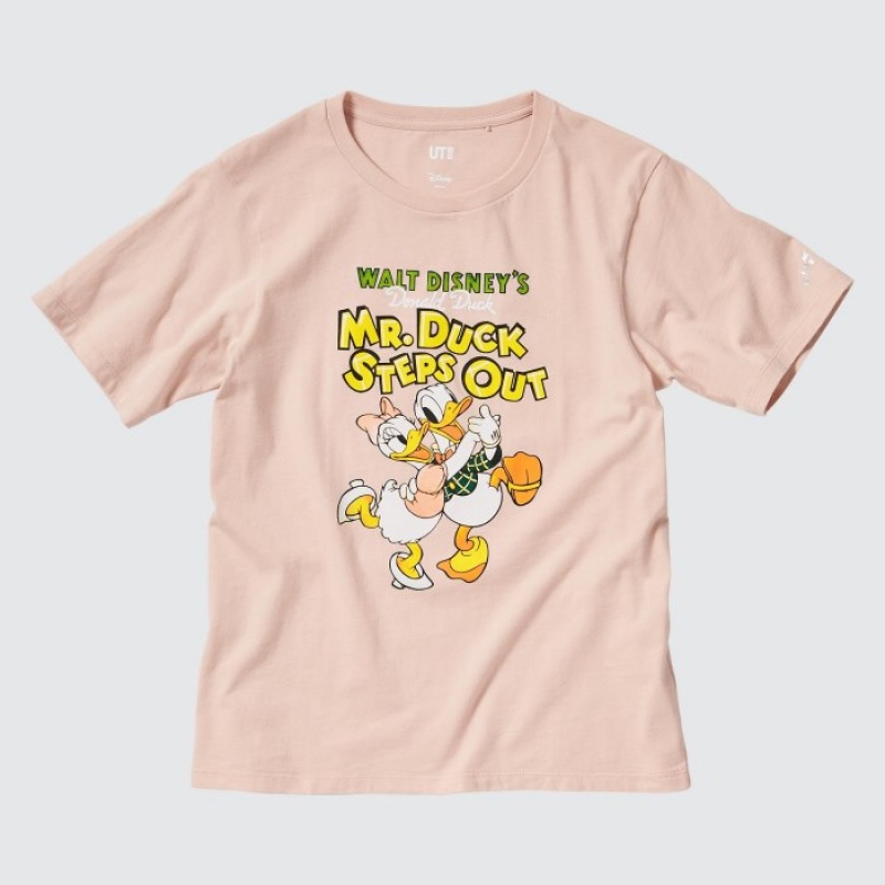 Uniqlo Magic For All Classics Short-Sleeve UT T-shirts Dames Roze | 6936917