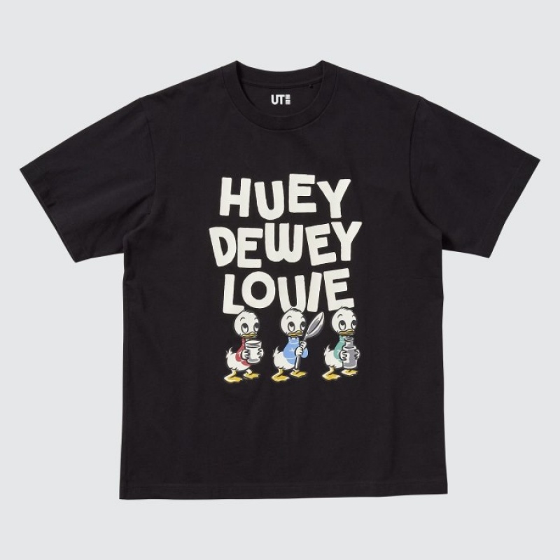 Uniqlo Magic For All Favorites UT Short-Sleeve T-shirts Dames Zwart | 7732144