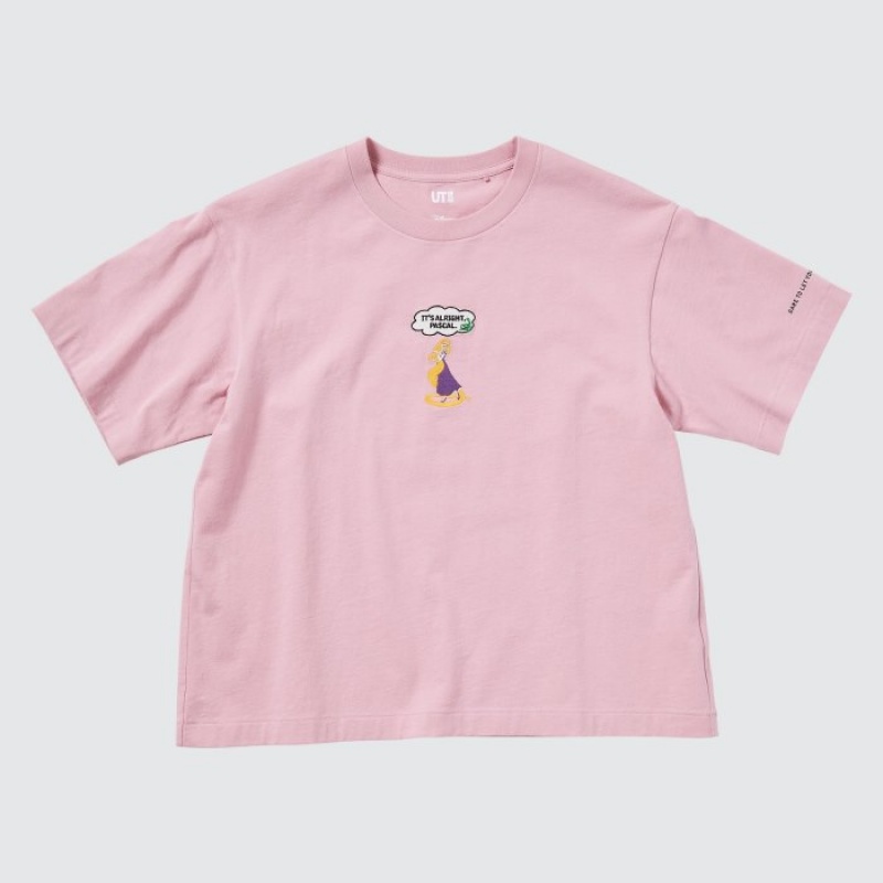 Uniqlo Magic For All Favorites UT Short-Sleeve T-shirts Dames Paars | 9831945