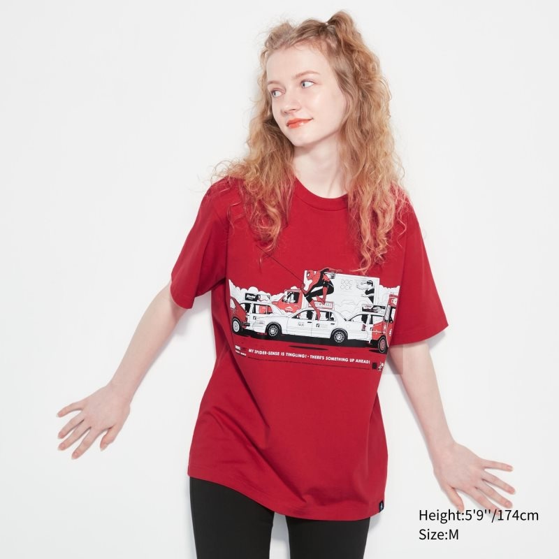 Uniqlo Marvel Art Collection By Mondo Ut Short Sleeve Graphic T-shirts Heren Rood | 2065050