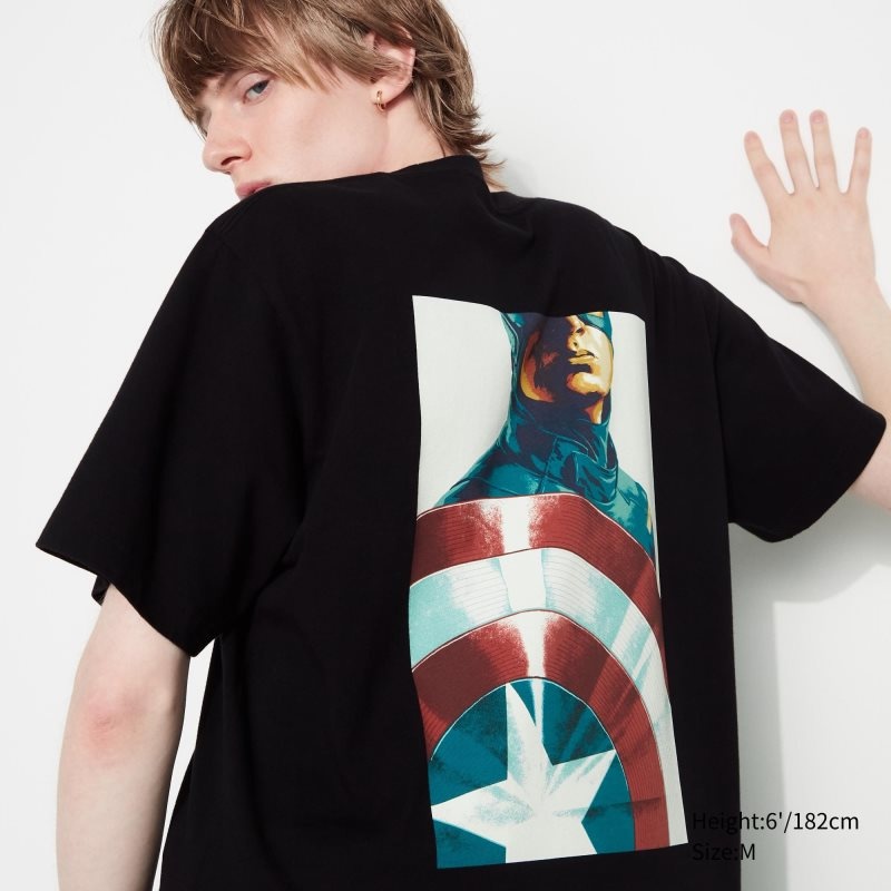 Uniqlo Marvel Art Collection By Mondo Ut Short Sleeve Graphic T-shirts Heren Zwart | 785251