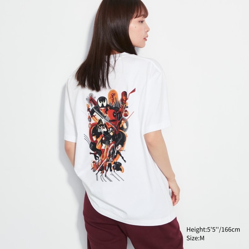 Uniqlo Marvel Art Collection By Mondo Ut Short Sleeve Graphic T-shirts Heren Wit | 2091589