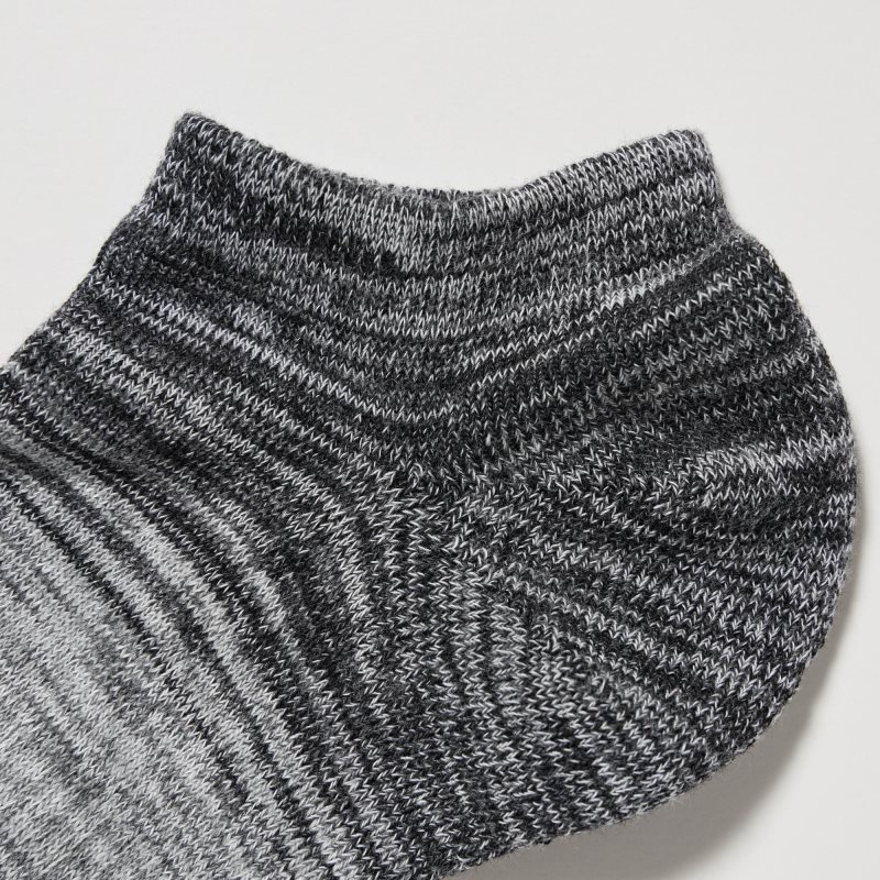 Uniqlo Melange Short Sokken Heren Grijs | 1868599