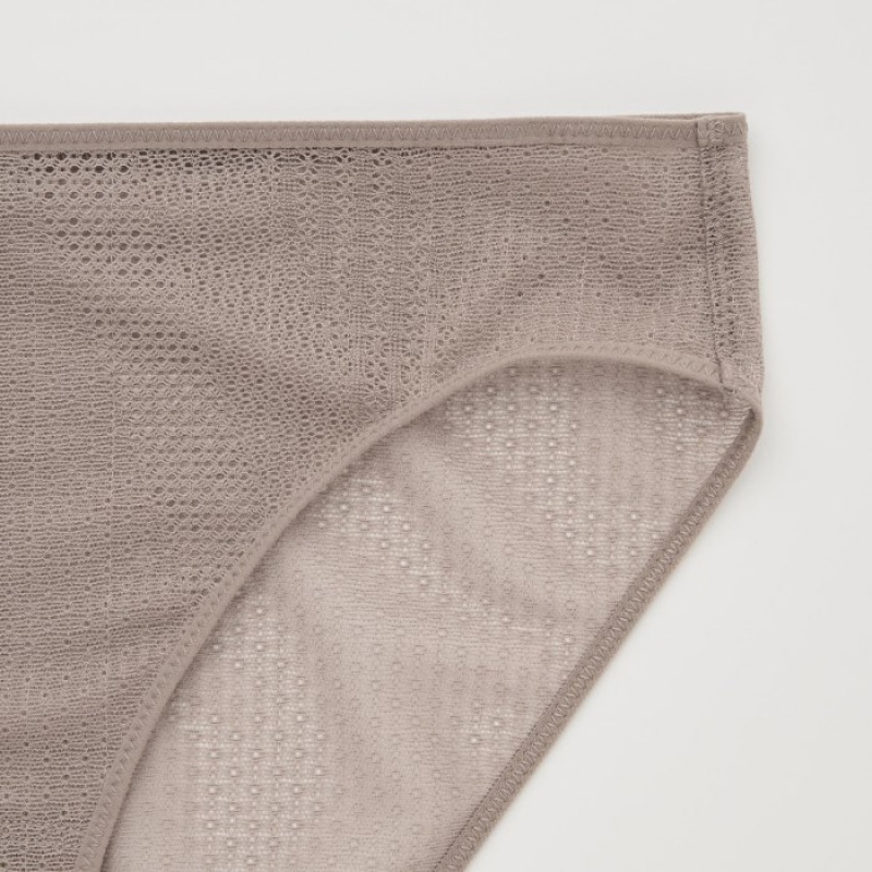 Uniqlo Mesh Regular Korte Broek Dames Bruin | 4570503