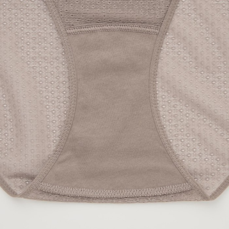Uniqlo Mesh Regular Korte Broek Dames Bruin | 4570503