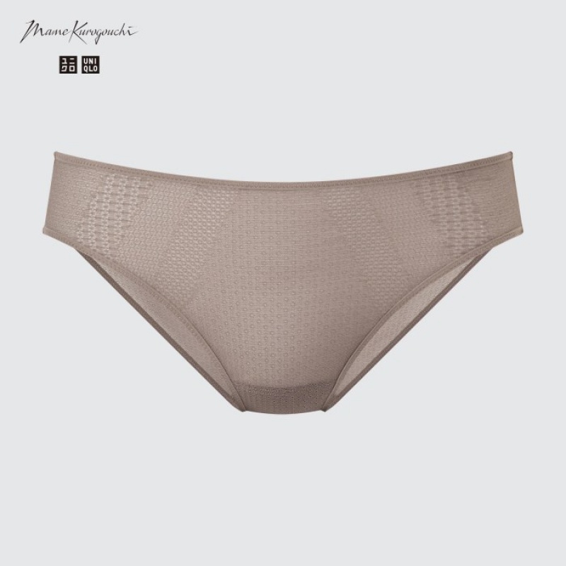Uniqlo Mesh Regular Korte Broek Dames Bruin | 4570503