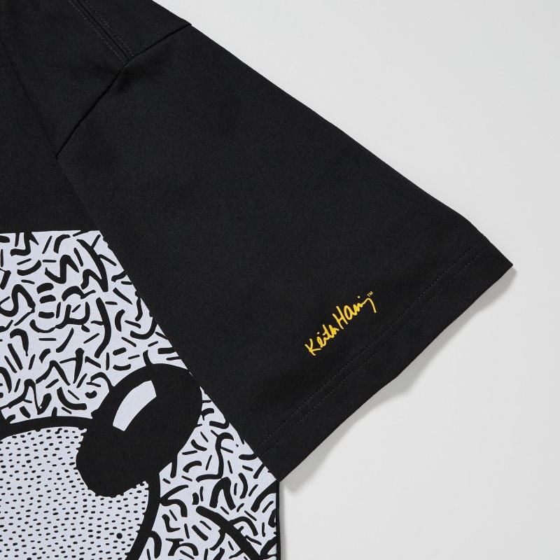 Uniqlo Mickey Mouse X Keith Haring Ut Oversized Short-sleeve Graphic T-shirts Heren Zwart | 4494532