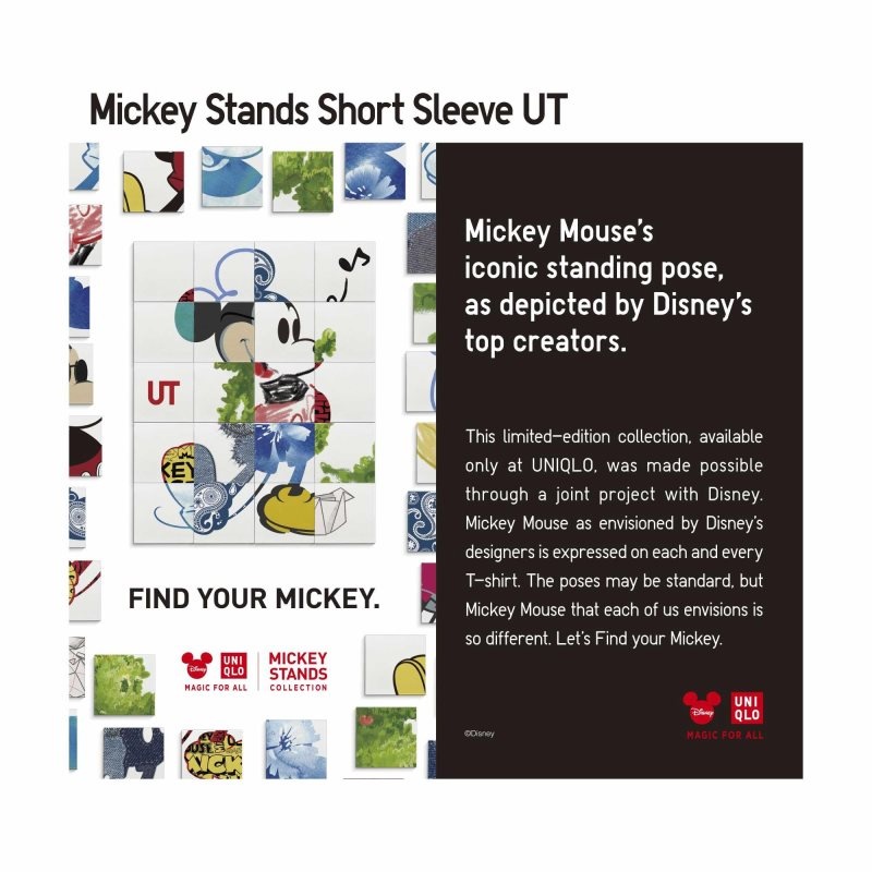 Uniqlo Mickey Stands Ut Short Sleeve Graphic T-shirts Heren Blauw | 8868212