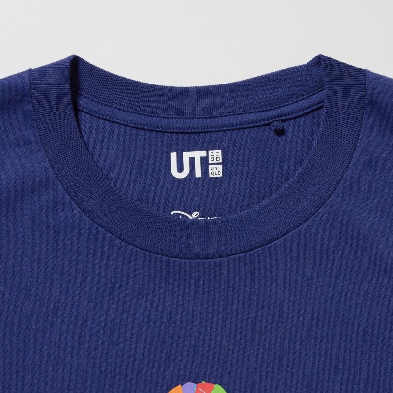 Uniqlo Mickey Stands Ut Short-sleeve Graphic T-shirts Heren Blauw | 3520180