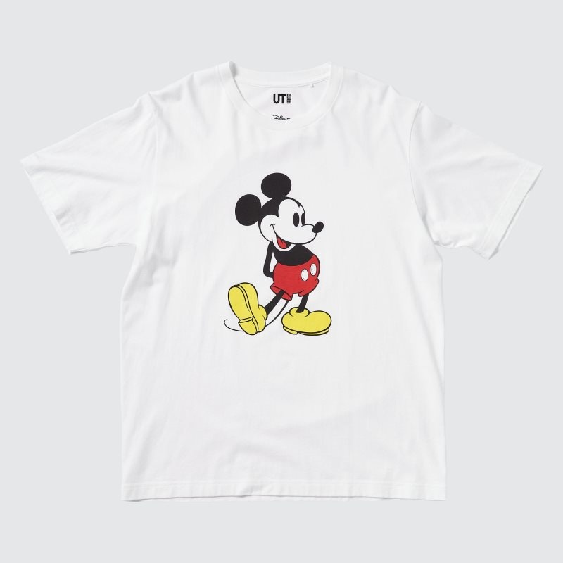 Uniqlo Mickey Stands Ut Short-sleeve Graphic T-shirts Heren Wit | 2802989