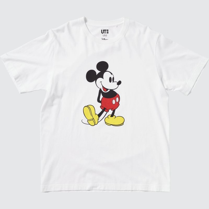 Uniqlo Mickey Stands Ut Short-sleeve Graphic T-shirts Heren Wit | 2802989