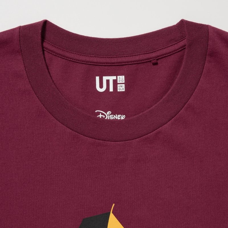 Uniqlo Mickey Stands Ut Short-sleeve Graphic T-shirts Heren Bordeaux | 3679888