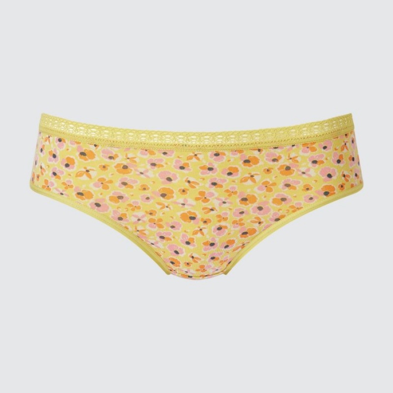 Uniqlo Mid-Rise Slips Dames Geel | 9198899