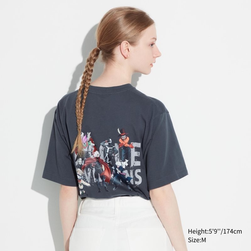 Uniqlo My Hero Academia Ut Short-sleeve Graphic T-shirts Heren Grijs | 8874487