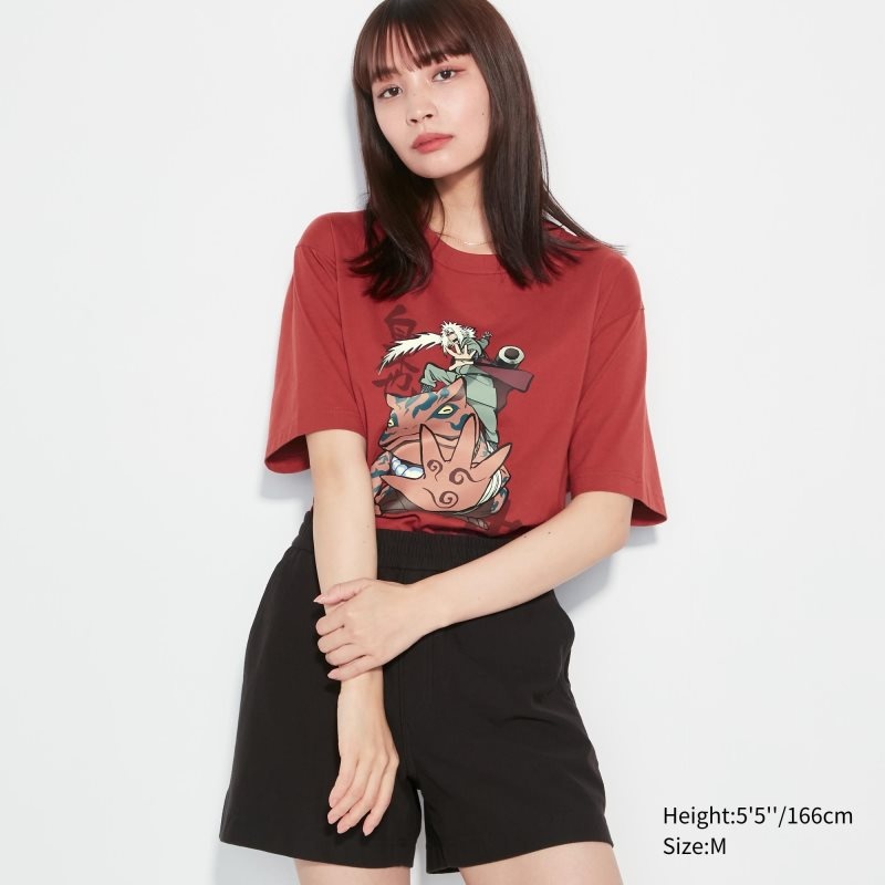Uniqlo Naruto Ut Short-sleeve Graphic Jiraiya T-shirts Heren Rood | 7464275