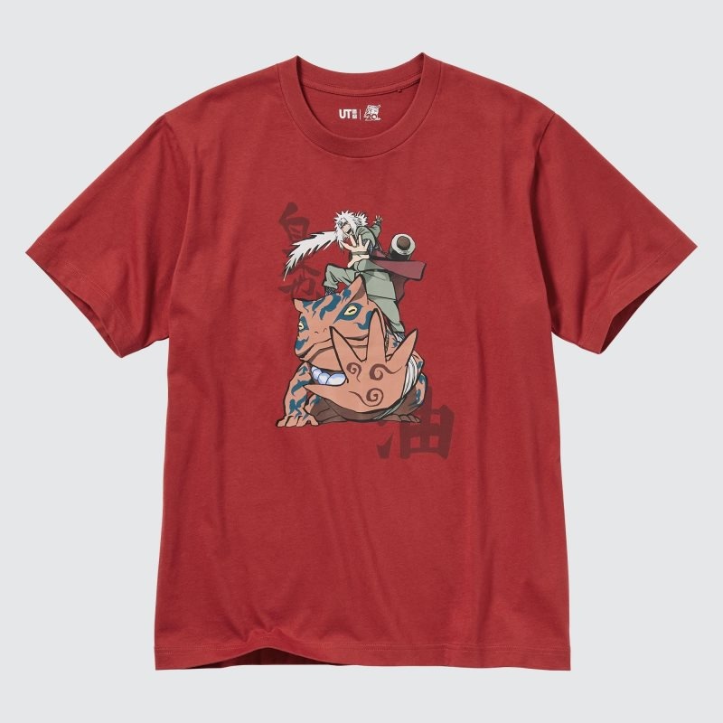 Uniqlo Naruto Ut Short-sleeve Graphic Jiraiya T-shirts Heren Rood | 7464275